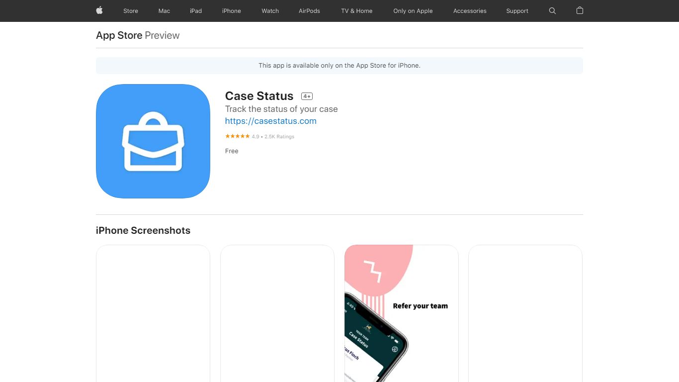 ‎Case Status on the App Store